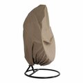 Patio Trasero 78 x 67 x 42.50 in. Hanging Single Egg Swing ChairCover Brown PA3029582